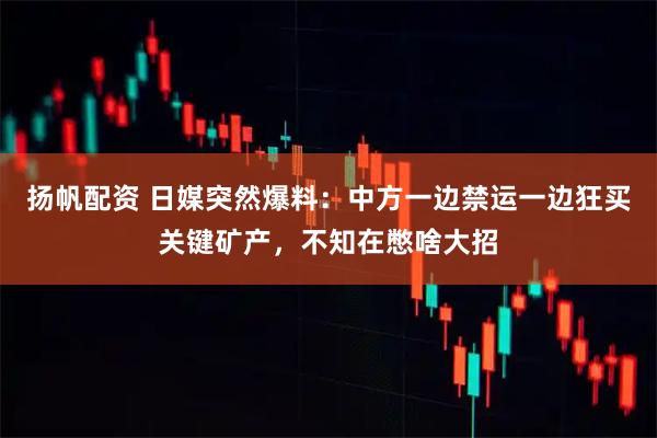 扬帆配资 日媒突然爆料：中方一边禁运一边狂买关键矿产，不知在憋啥大招